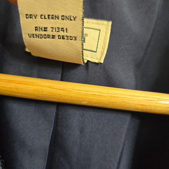 LL Bean Womens Equestrian Preppy Minimalist Wool Silk Mottled Tweed Jacket LP - Picture 6 of 12